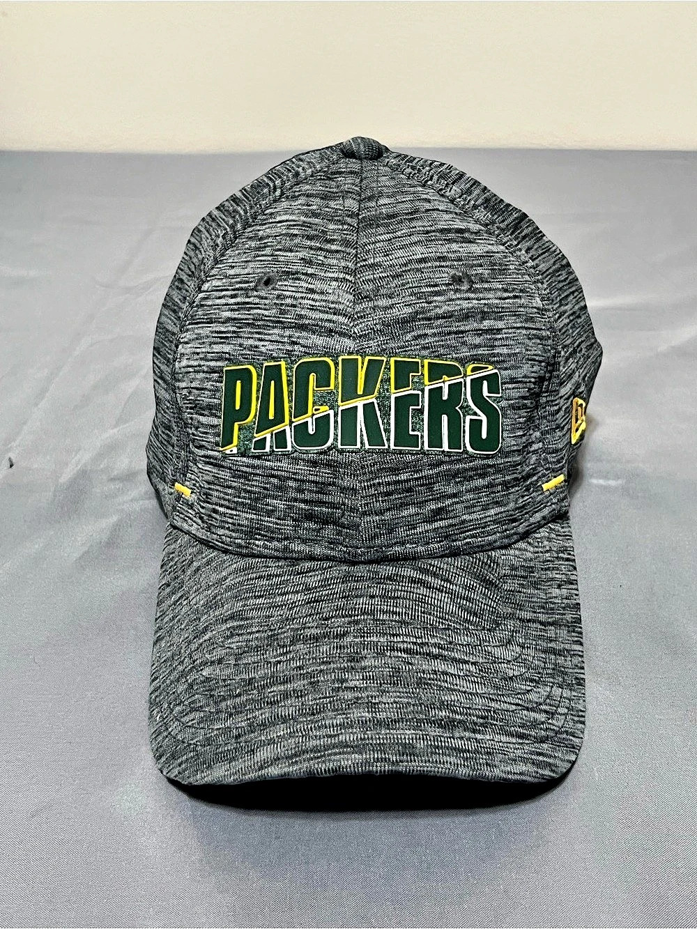 New Era Green Bay Packers 39THIRTY Hat Stretch Fit Medium/Large Gray NFL Cap